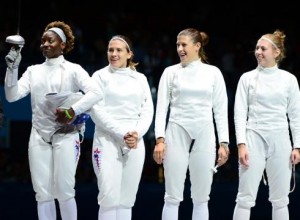 Womens Olympic team epee London - US Women's Epee Team won Bronze medal