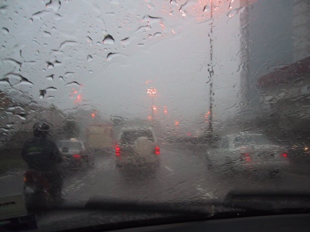 Driving in the rain and trusting your instincts