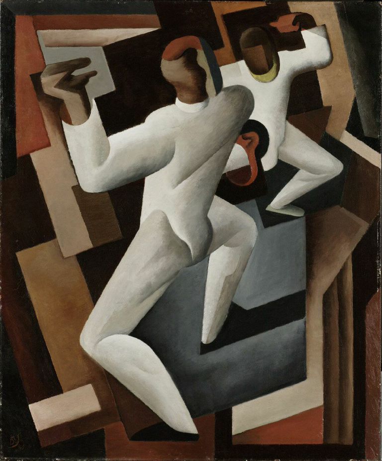 Fencers sparring - Picasso style